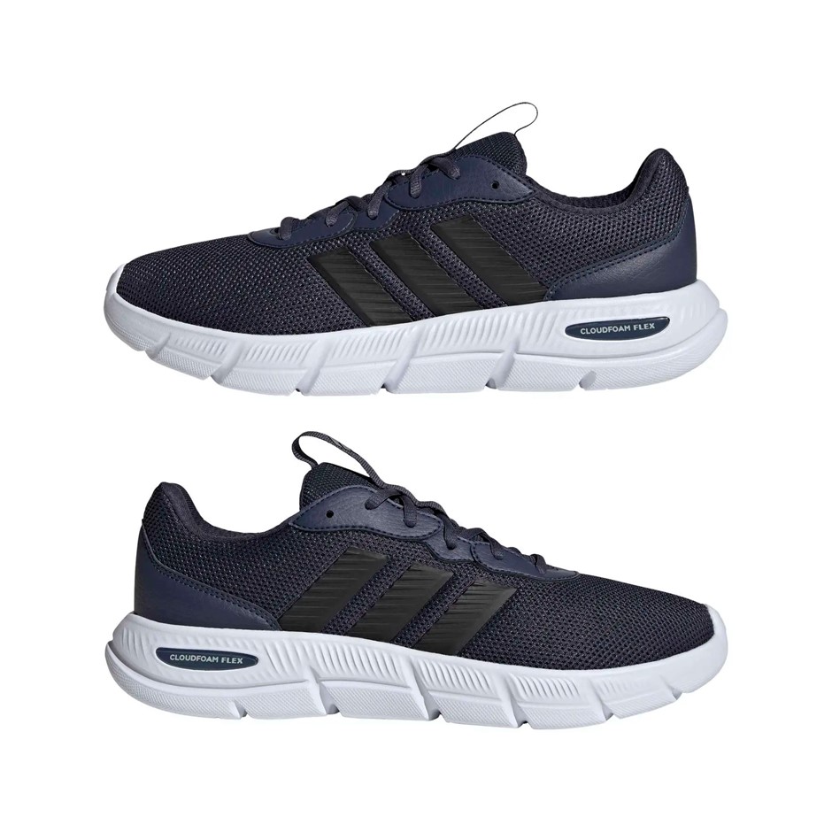 ADIDAS Men's Cloudfoam Flex Shoes, Size US8.5, Blue (ShadowNavy/Black/White