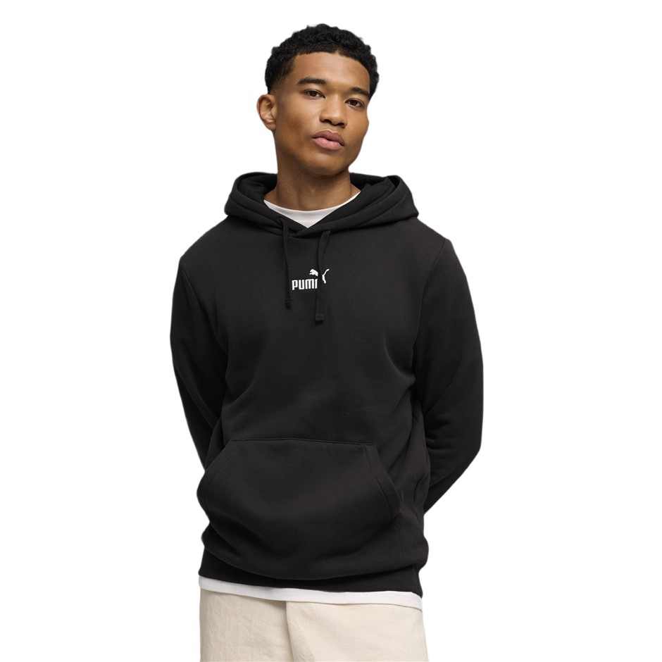 PUMA ESS Small No1 Logo Hoodie, Size L, Black/White (01), 199181. Buyers N
