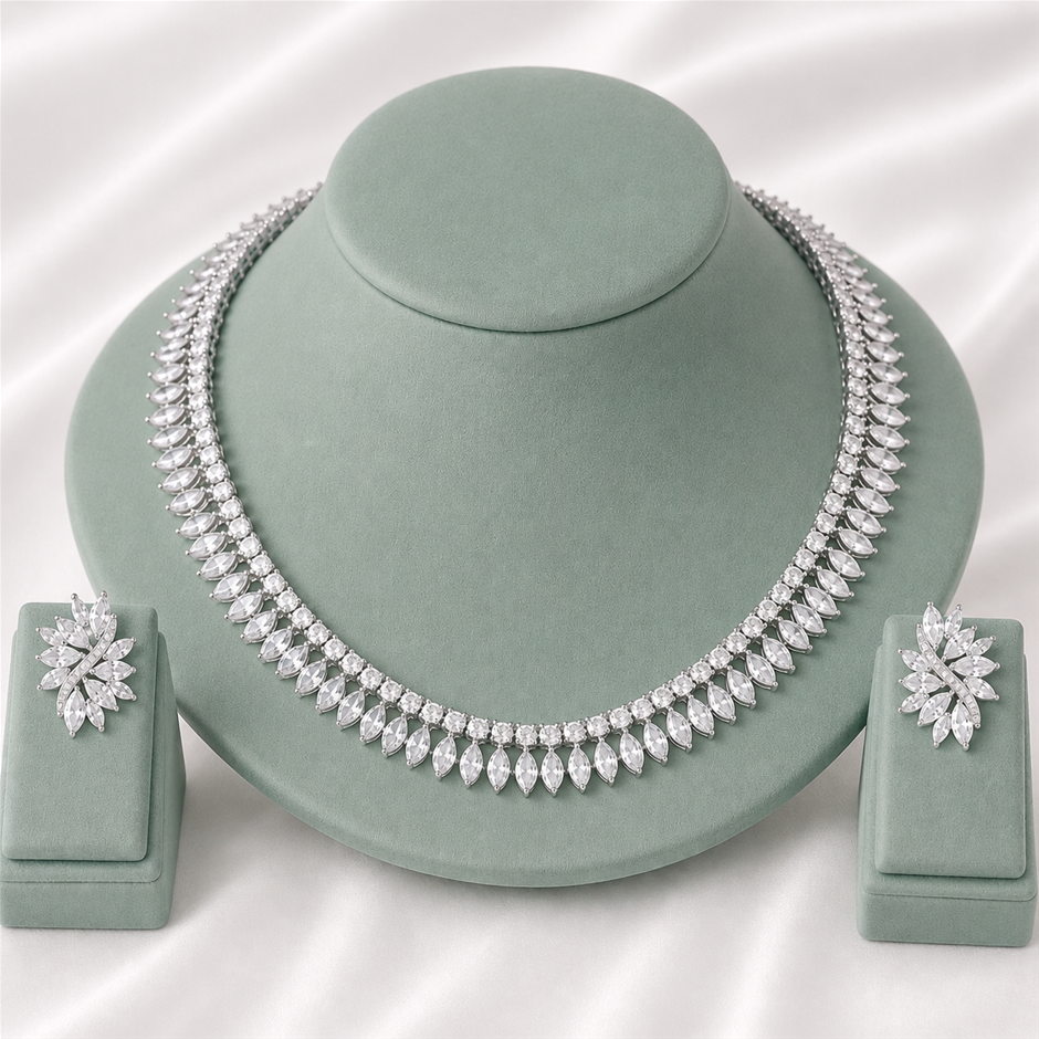 Marquise Cut AAA+ Cubic Zirconia Jewellery Set
