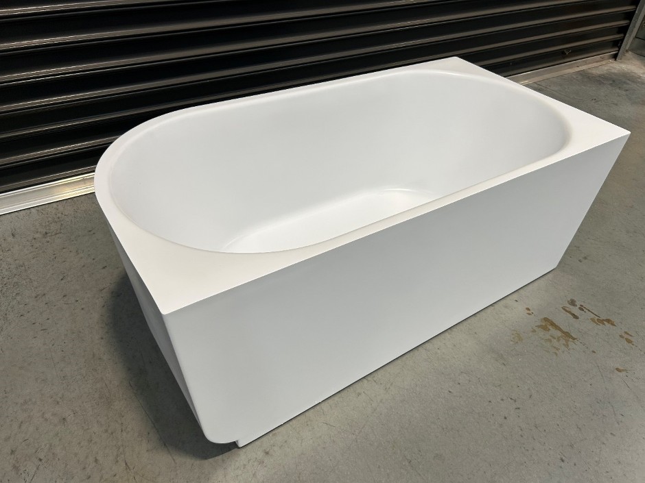 Arcisan Back-to-Wall Acrylic Bath with Overflow (Unused)