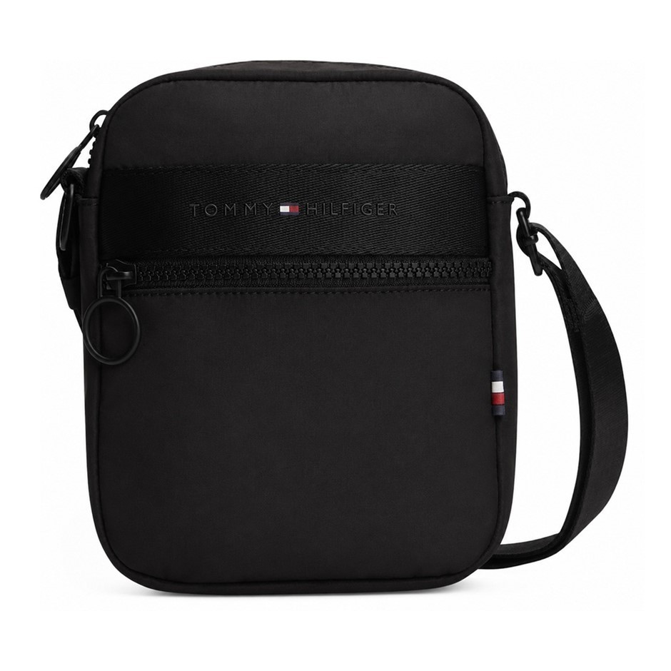 TOMMY HILFIGER Women's Logo Mini Reporter Bag, Black, One Size.  Buyers Not