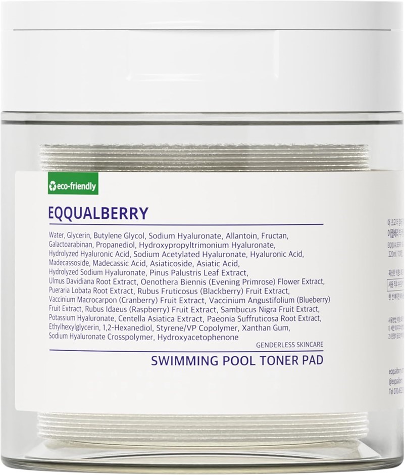 220ml x EQQUALBERRY Swimming Pool 70 Toner Pads  Buyers Note - Discount Fre