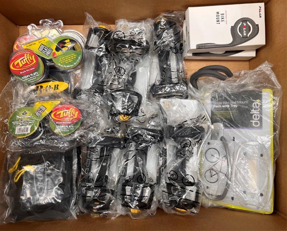 Assorted Bike Accessories Including MR TUFFY, B.O.B, DELTA & More. NB: Sold