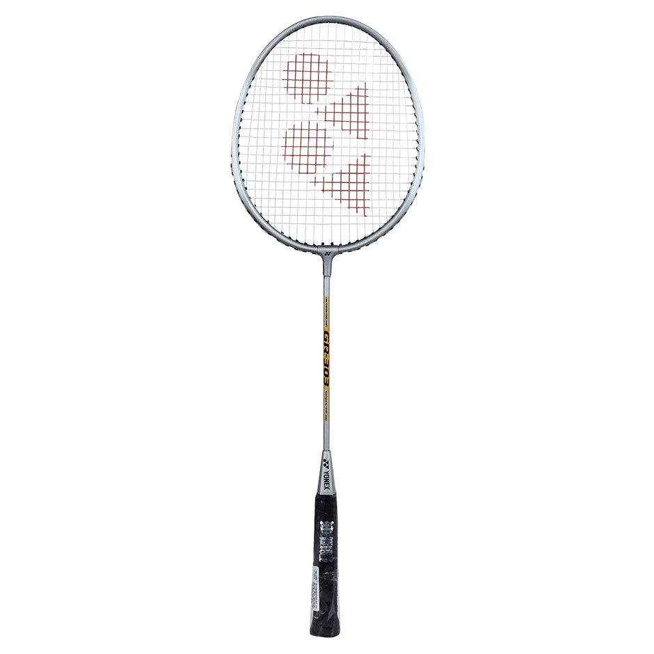 YONEX GR 303i Aluminium Badminton Racquet with Full Cover, Grey.