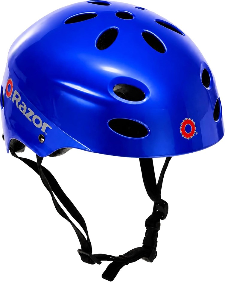 2 X RAZOR V17 Youth Muli-Sport Helmet, Gloss Blue