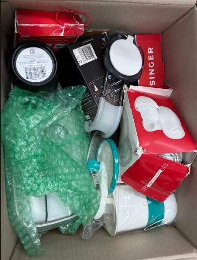 Assorted Box of Household Items (As pictured) - NB: Items may not be in ori