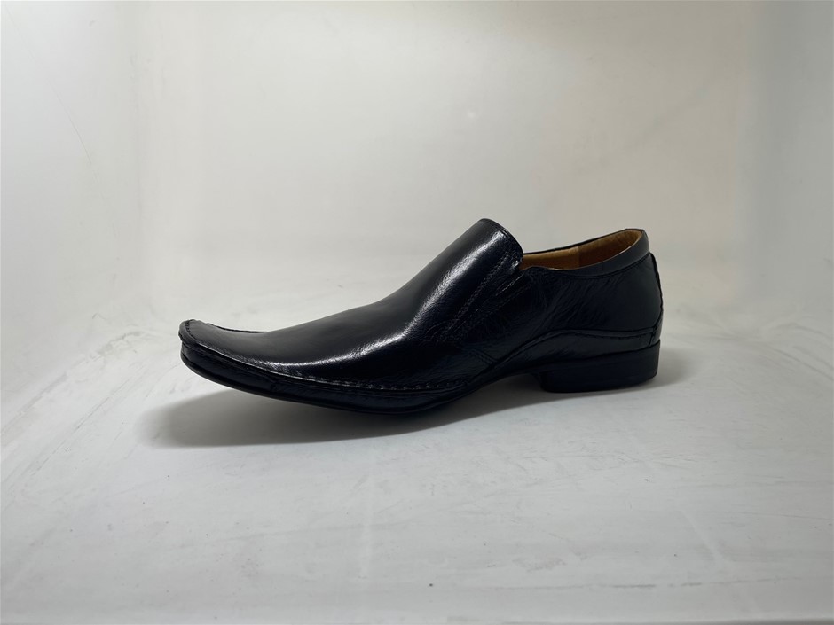 Men Leather dress Shoes Tony black