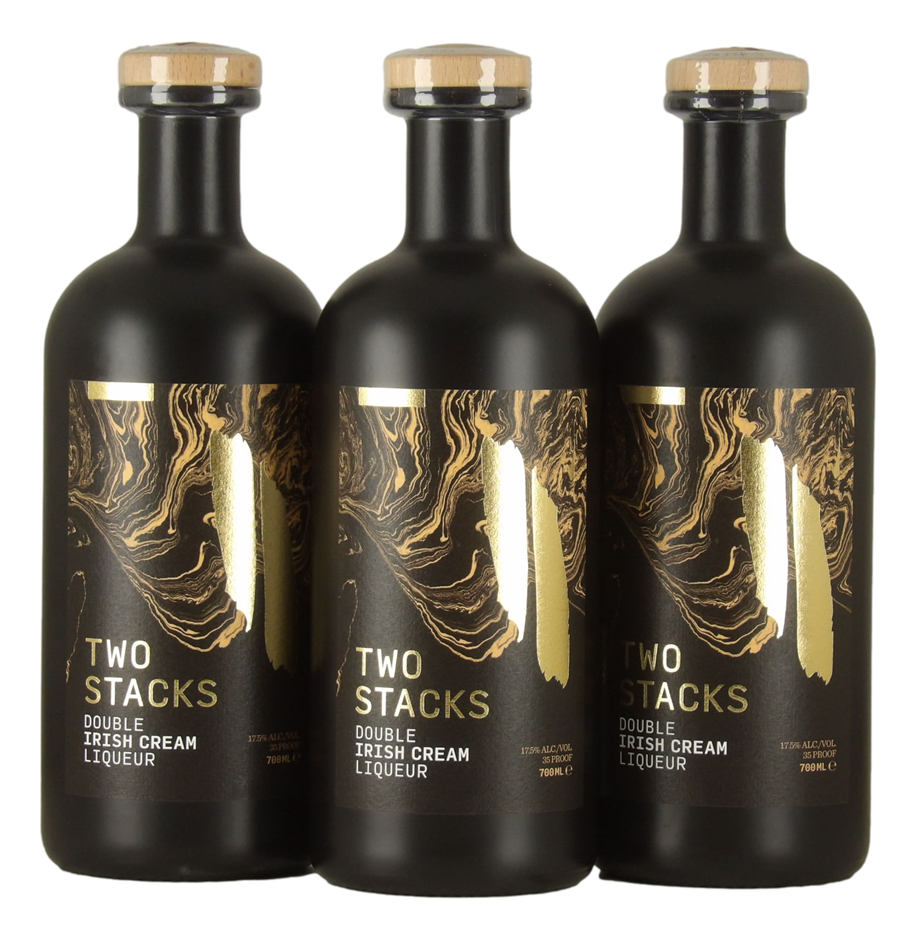 Two Stacks Double Irish Cream Liqueur (3x 700mL) Ireland.