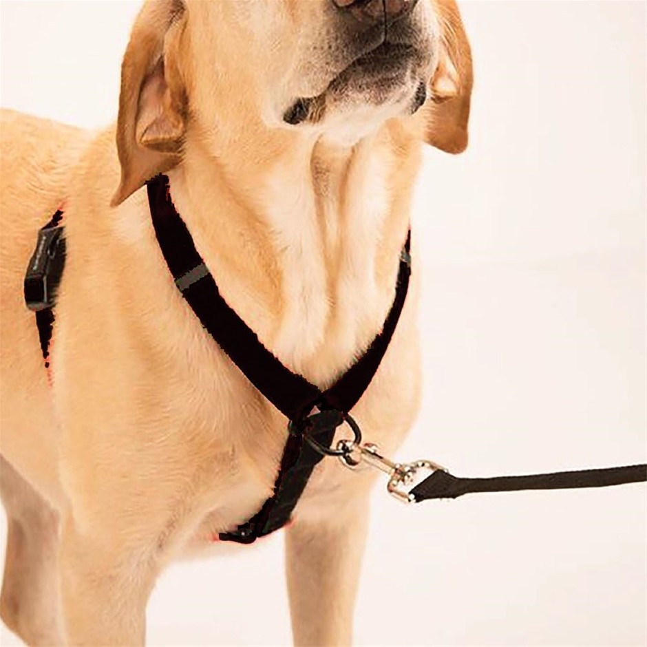 SPORN Ultimate Control Dog Harness, Black, Large/Extra Large. NB: Damaged p