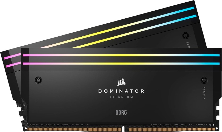 CORSAIR DOMINATOR TITANIUM RGB DDR5 RAM 32GB (2x16GB) DDR5 7000MHz - Black.