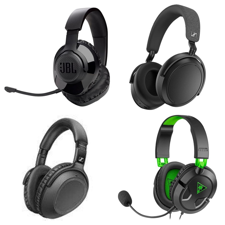 4 x Assorted Headphones, RRP: -$1,079, Incl: 1 x JBL Quantum 350 Wireless G