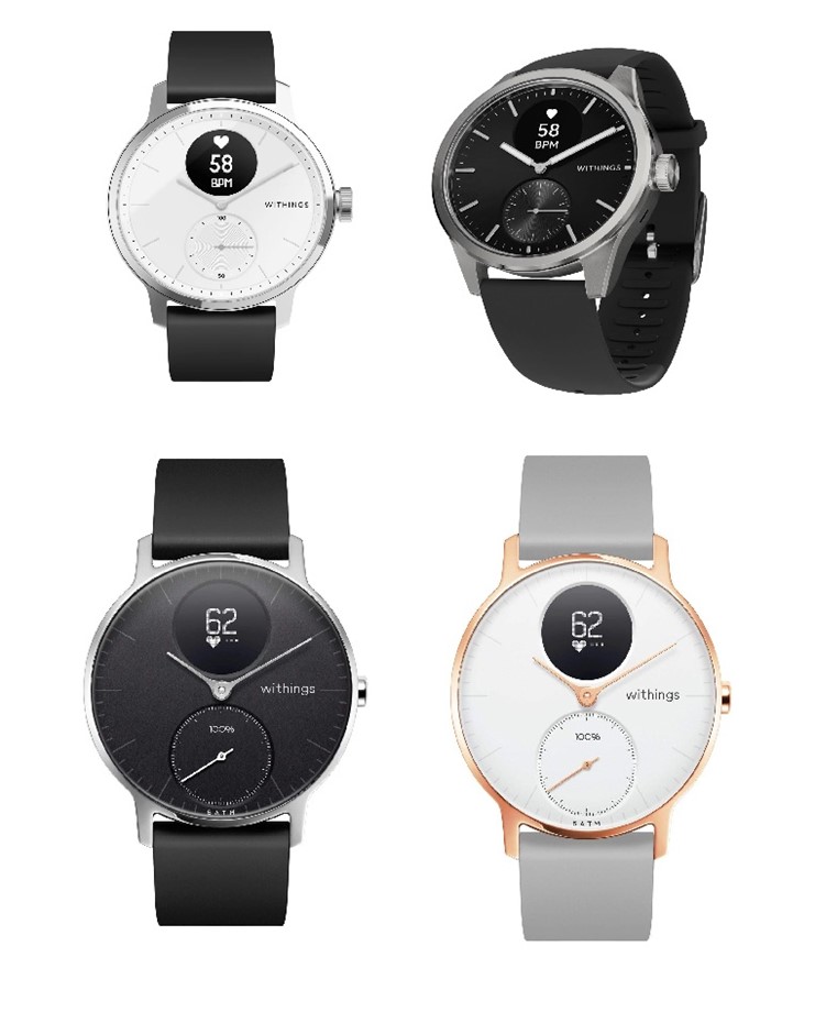 4 x WITHINGS Smartwatch. Total RRP $1200. 2 x WITHINGS ScanWatch Smartwatch