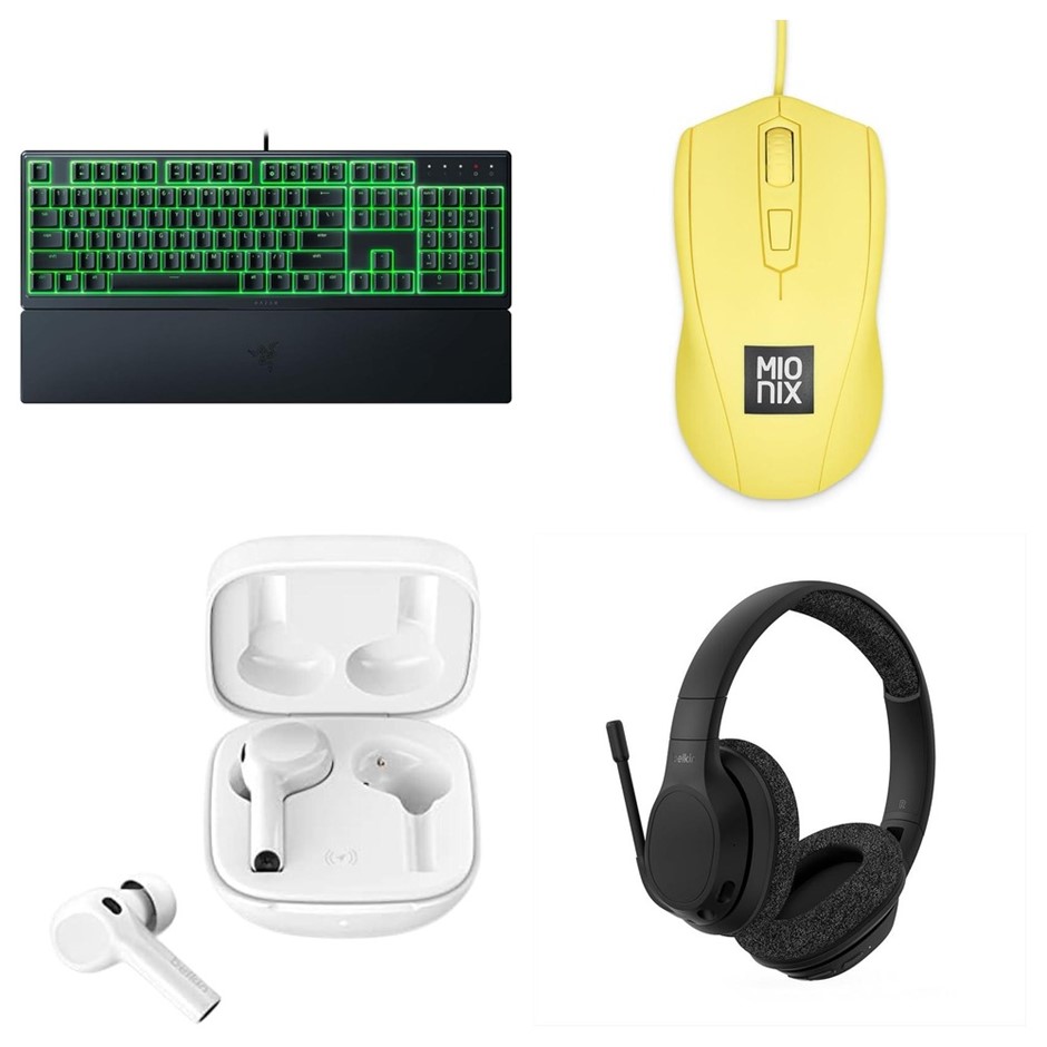4 x Gaming Accessories. 1 x RAZER Ornata V3 X Low Profile Gaming Keyboard.