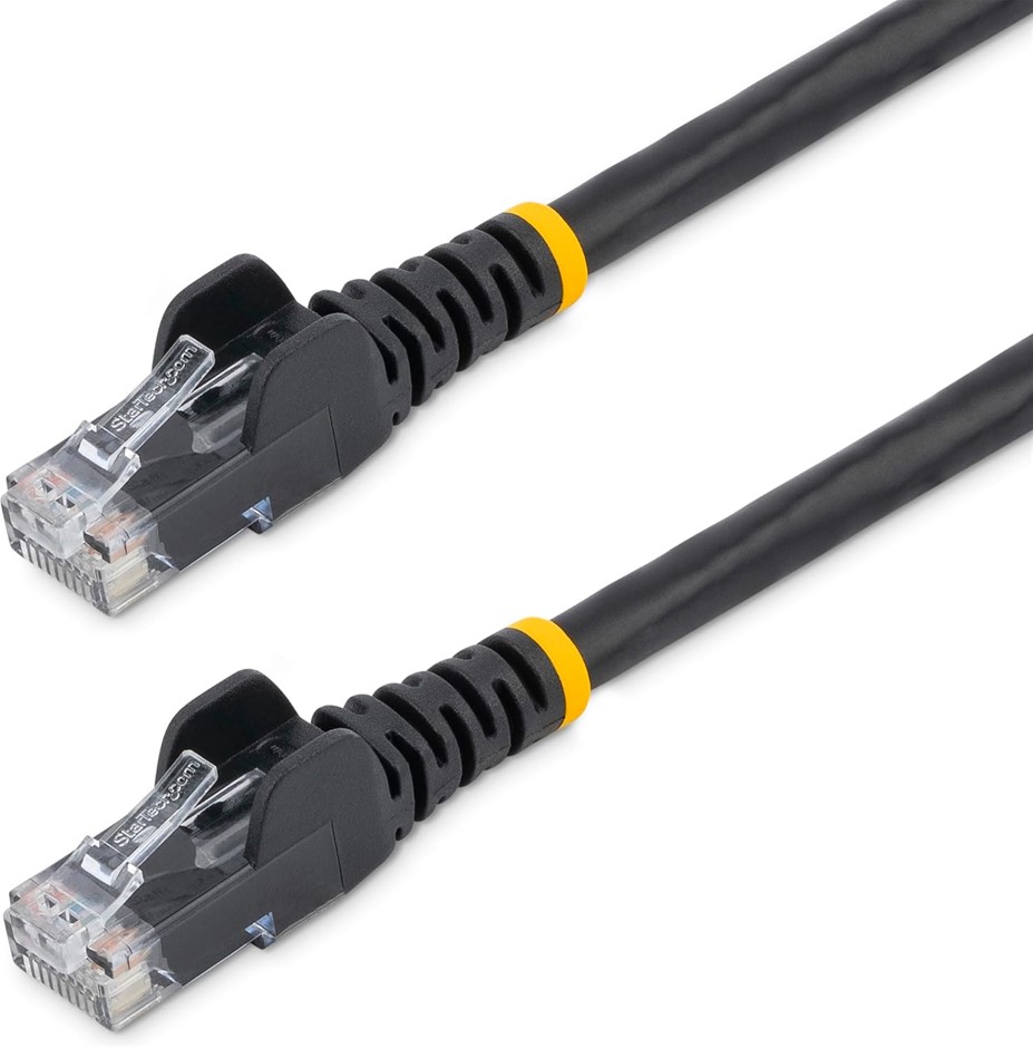StarTech.com Black Gigabit Snagless RJ45 UTP Cat6 Patch Cable - 100 Feet (N