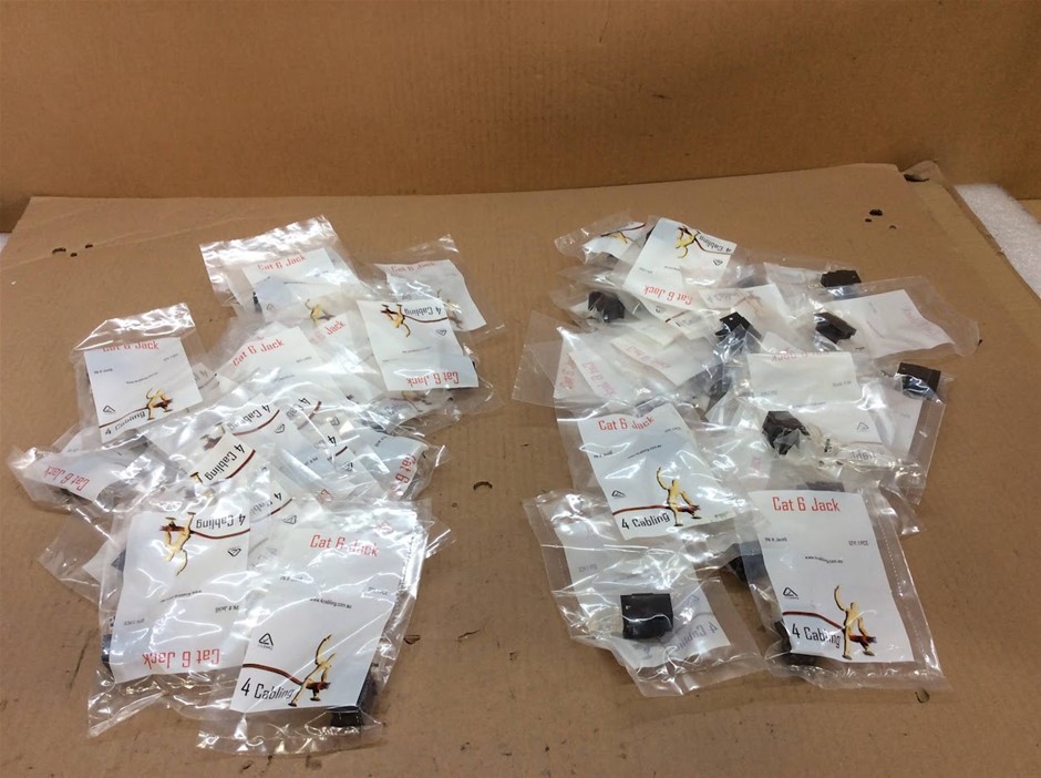 4 Cabling Cat 5E Jack Network Connector - New (Lot of 50)