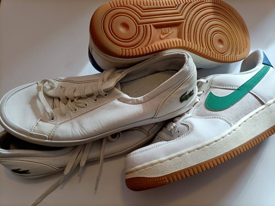 Nike Air as New and Lacoste minor use both 25 cm. Others