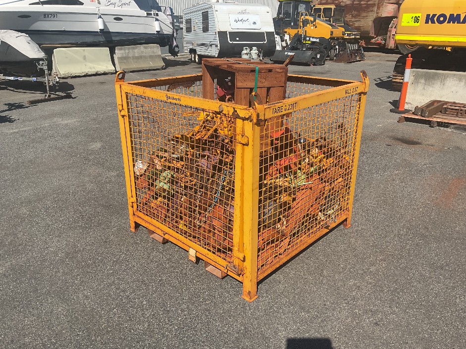 <p>Stillage of Chain Blocks Slings and Lever Hoists</p>