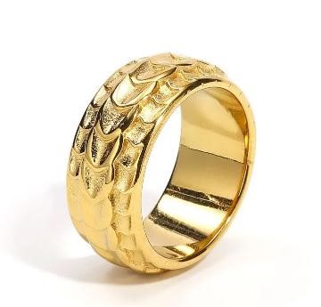 Men's 925 Silver Ring – Gold Finish – S925 Italy Stamped – Size 10 US