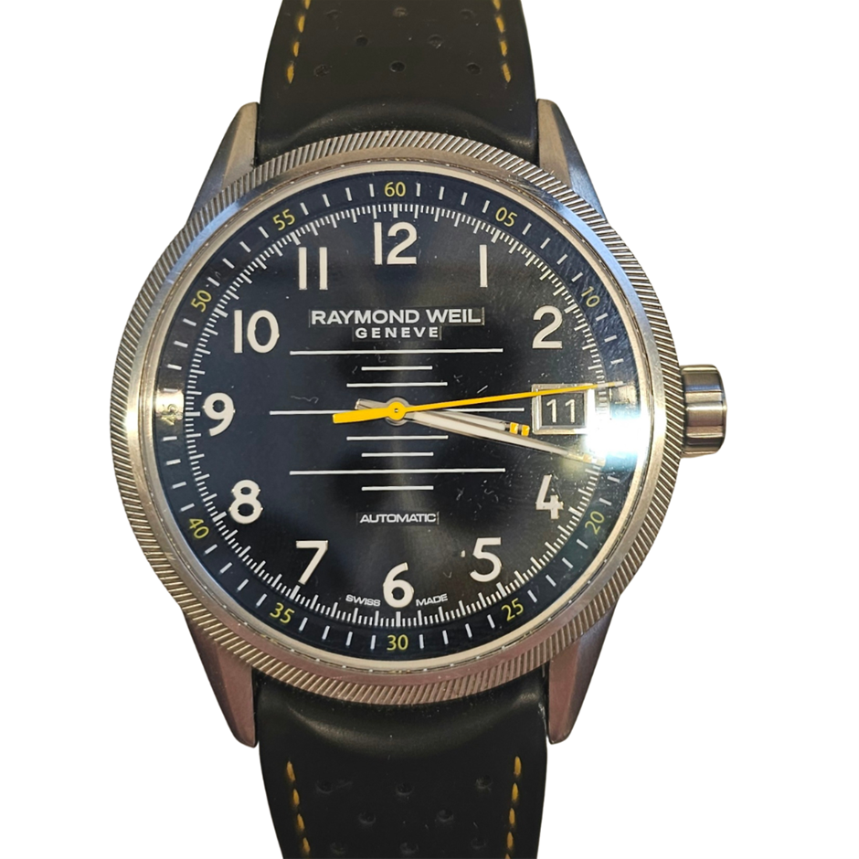 RAYMOND WEIL FREELANCER AUTO 42.5MM STAINLESS STEEL REF 2754-SR-05200 BXO