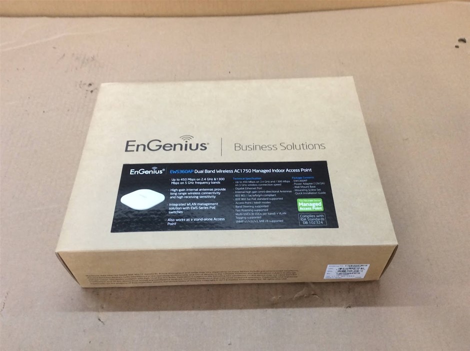 EnGenius EWS360AP Dual Band Wireless AC1750 Managed Indoor Access Point New
