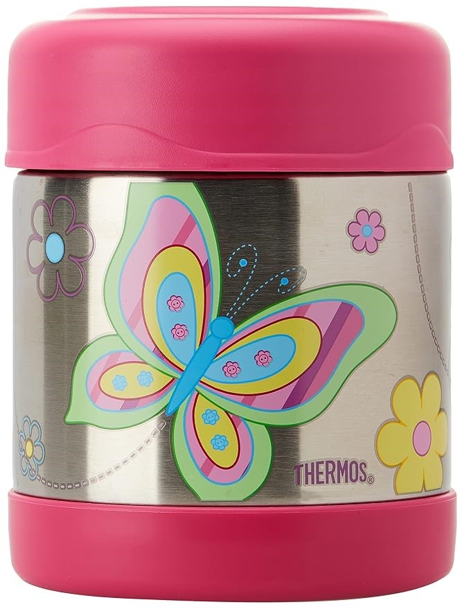 THERMOS FUNtainer Vacuum Insulated Food Jar, 290ml, Butterfly.