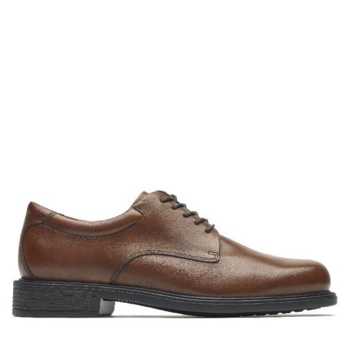 ROCKPORT Men's Margin Oxford Dress Shoes CH3744, New Brown, US 8.5