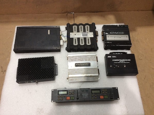 Denon, SAIC, Schneider/Kenwood Amplifiers Lot Of 7