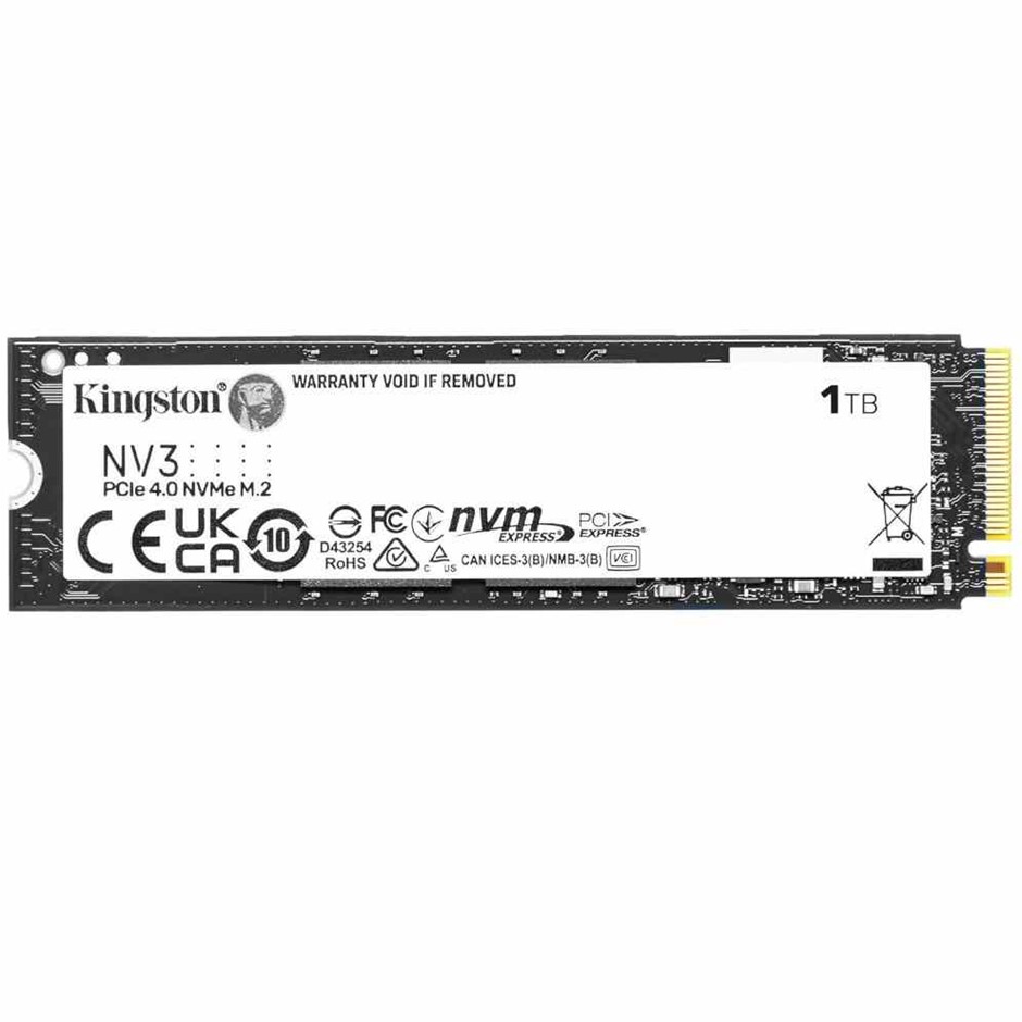 Kingston NV3 PCIe 4.0 NVMe M.2 SSD 1000G(1TB), SNV3S/1000G. NB: Minor Use.