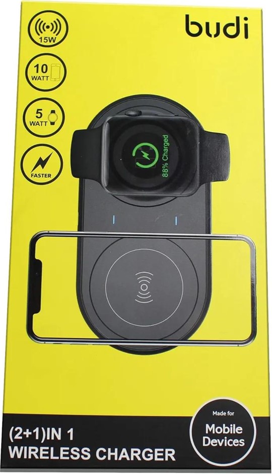 BUDI 15W 2-in-1 Wireless Charger. Buyers Note - Discount Freight Rates App