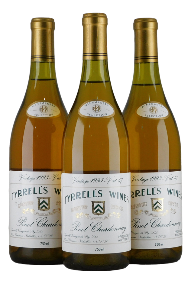 Tyrrell`s Winemakers Selection VAT 47 Pinot Chardonnay 1993 (3x 750mL)