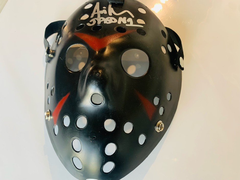 Signed and inscribed Friday the 13th Hockey Mask Original Jason