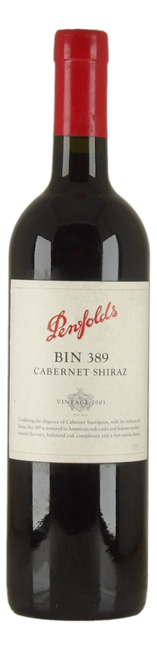 Penfolds Bin 389 Cabernet Shiraz 2001 (1x 750mL), SA.