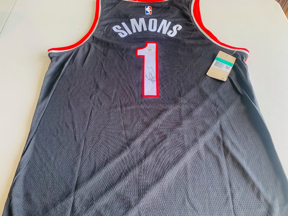 Anfernee Simons signed Nike Jersey - Portland - PSA/DNA authentication<
