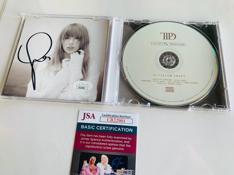 Taylor Swift signed The Tortured Poets Department Album