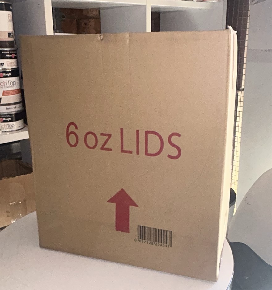 10x Boxes 6oz Lids