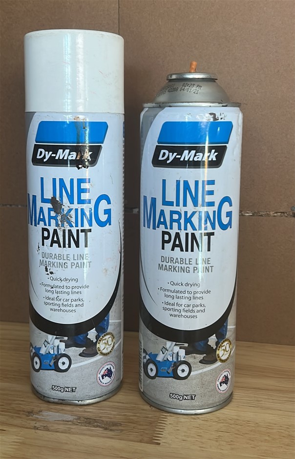 2x DY-MARK Line Marking Paint Cans