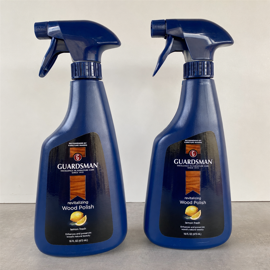2x Guardsman Revitalising Wood Polish Sprays 473ml