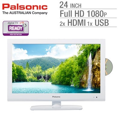 Palsonic 24 (61cm) HD LED LCD TV/DVD Com