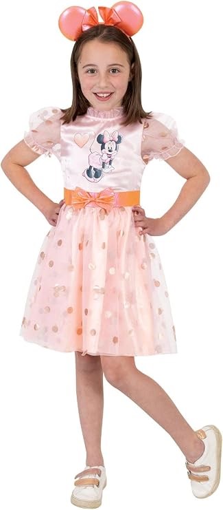 MINNIE MOUSE Girl's Deluxe Disney Mickey Mouse Costume, Size 4-6years(95cm-
