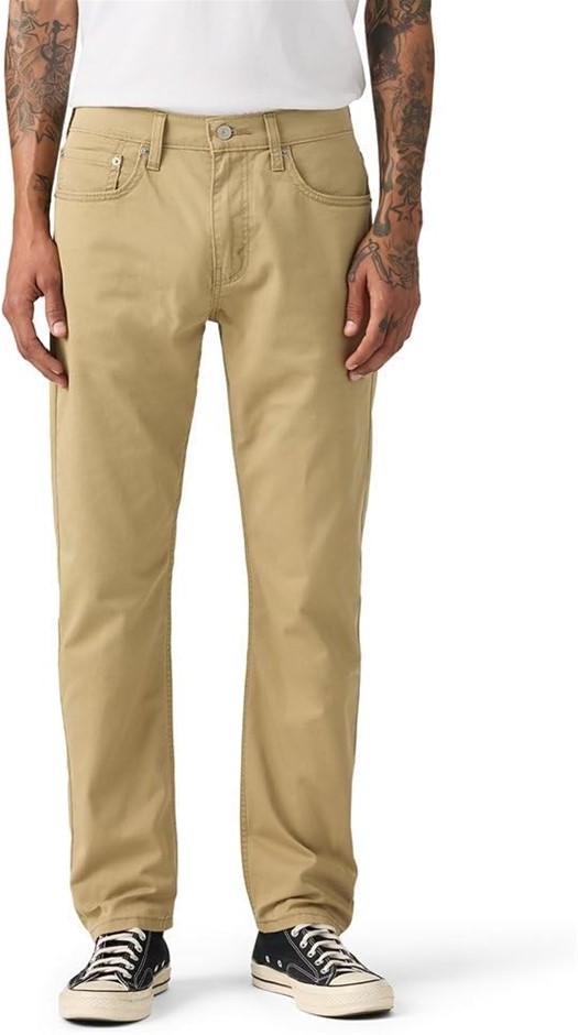 LEVI'S Men's 502 Regular Taper Pants, Size 34x30, Cotton, Fawn Beige (1834)