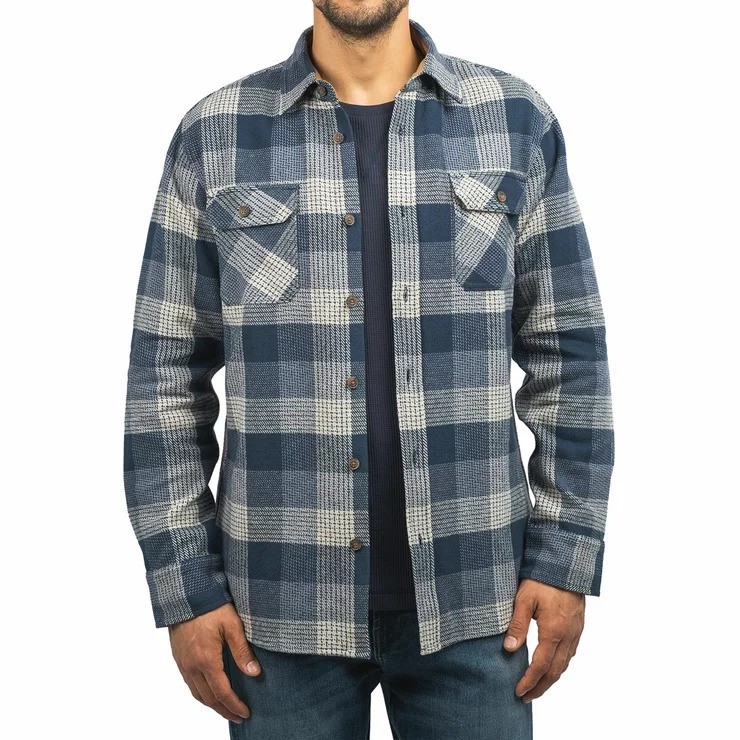 JACHS Men's Shirt & Crew Pack, Size S, Incl: Flannel & Long Sleeve Thermal