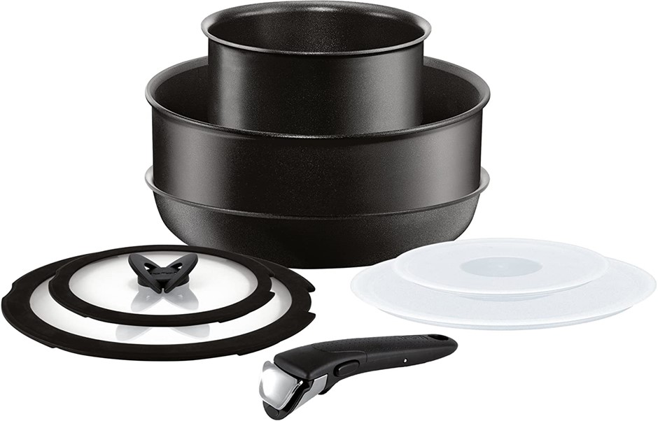 TEFAL Ingenio Performance, 8 Piece Cookware Set, Stackable and Versatile po