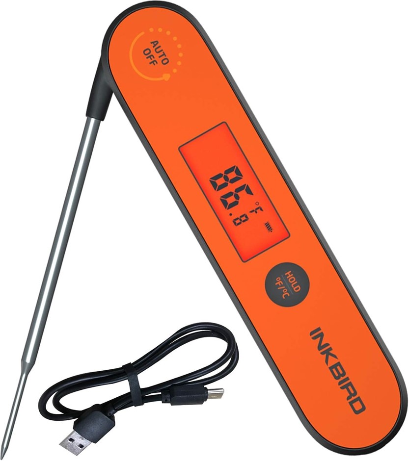Inkbird Instant Read Meat Thermometer IHT-1P, Digital Waterproof Rechargeab