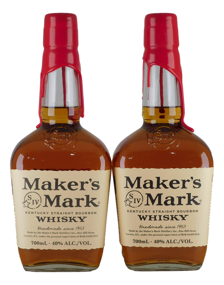 Makers Mark Bourbon Whiksy (2x 700mL), USA