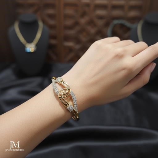 18K/Italy Gold Filled Bangle -(stamped 18K/Italy) Bonus Gift