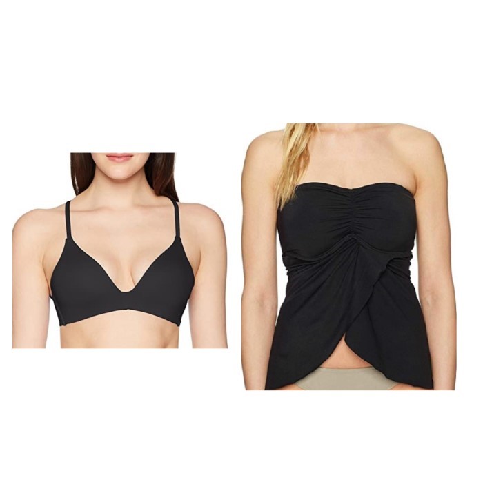 2 x VINCE CAMUTO Women's Swimwear, Size M, Black. Buyers Note - Discount F