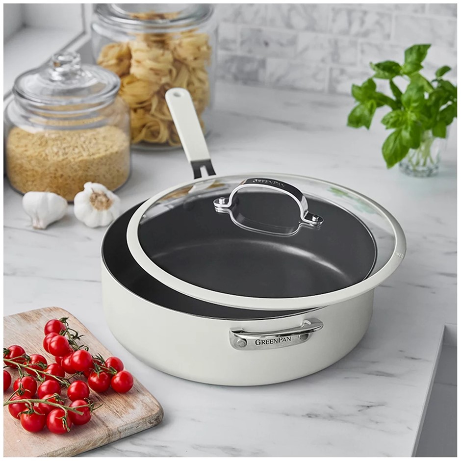 GREENPAN Jumbo Saute Pan w/ Lid, 6.15L. NB: Well used, not in original pack