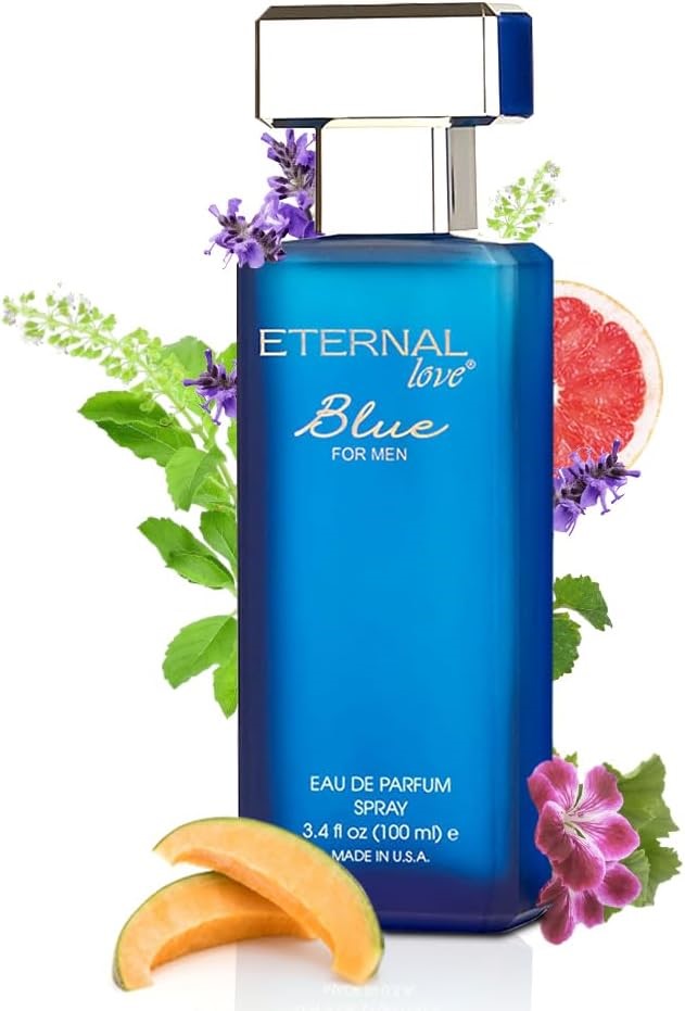 ETERNAL LOVE Blue Eau de Parfum Spray for Men, 100ml.