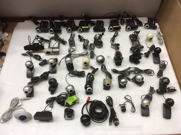 Logitech Mixed Brand and Model Webcams (Lot of 40)