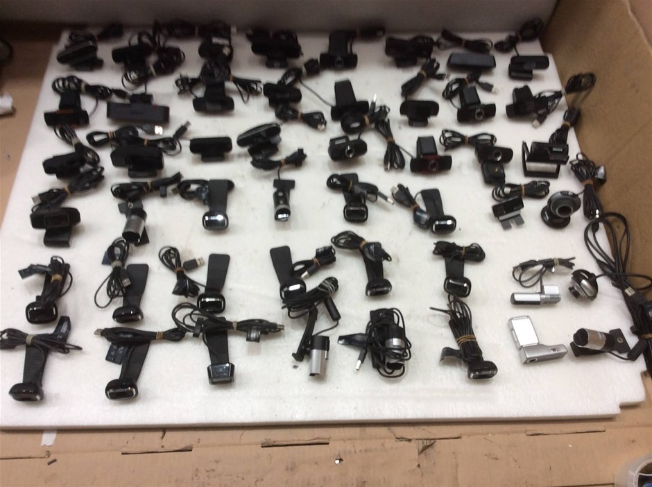 Mixed Brand USB Computer Webcams (Lot of 48)